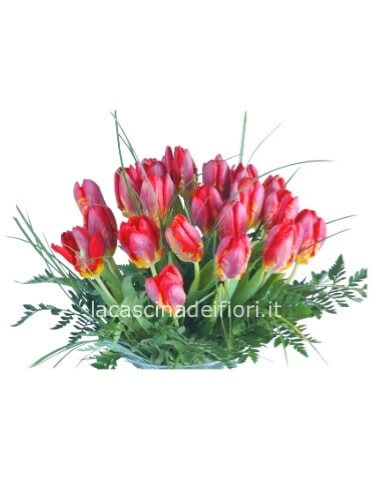 Bouquet di tulipani colore secondo la disponibilità